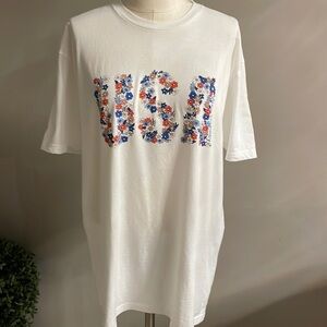 Vera Bradley Floral USA Signature cotton shirt sleeve T-shirt size XL